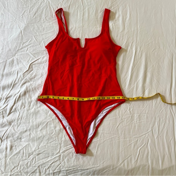 Red-Lifeguard Scoop Back One Piece Swimsuit, XL - never worn - Picture 4 of 8
